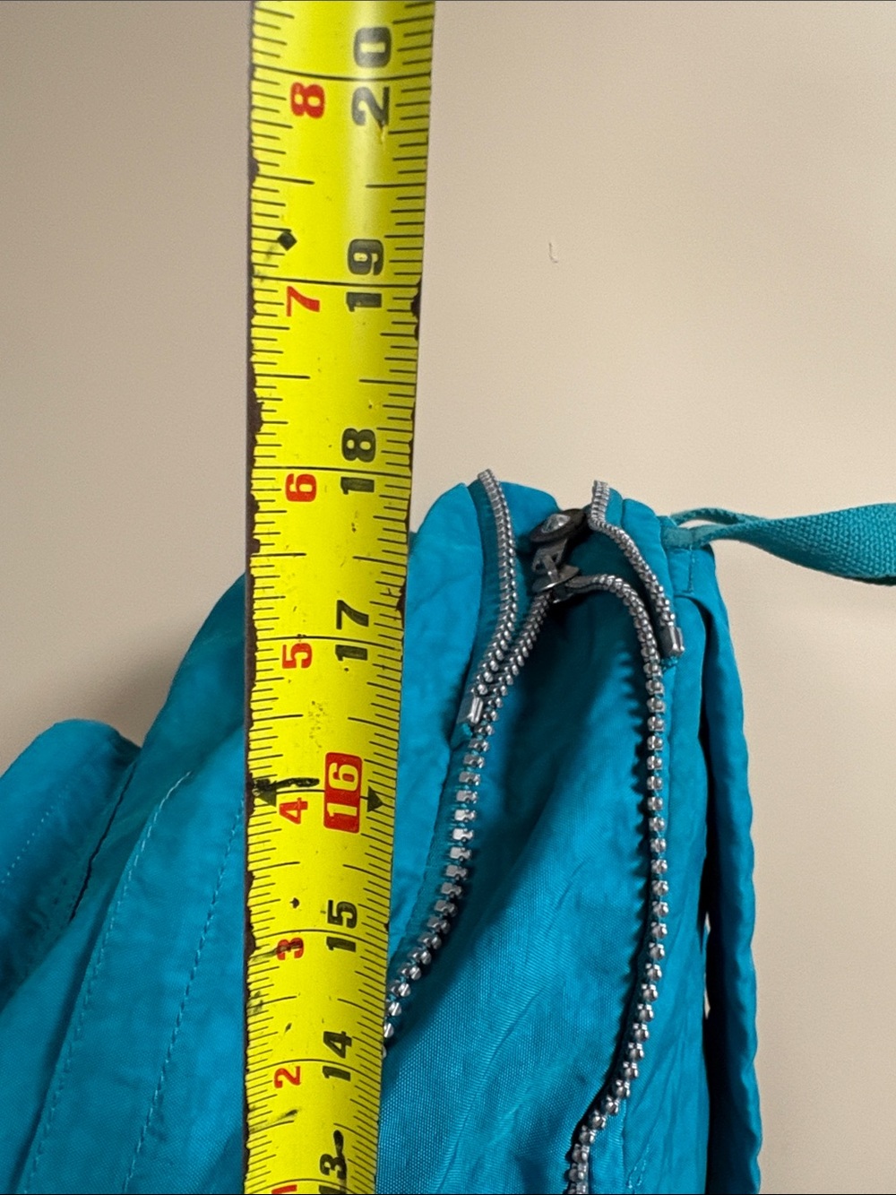 Kipling Backpack Turquoise w Charm - Picture 10 of 11
